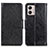 Custodia Portafoglio In Pelle Cover con Supporto N05P per Motorola Moto G53 5G Nero