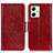 Custodia Portafoglio In Pelle Cover con Supporto N05P per Motorola Moto G54 5G Rosso