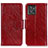 Custodia Portafoglio In Pelle Cover con Supporto N05P per Motorola ThinkPhone 5G Rosso