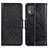 Custodia Portafoglio In Pelle Cover con Supporto N05P per Nokia C02 Nero