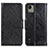 Custodia Portafoglio In Pelle Cover con Supporto N05P per Nokia C110 Nero