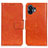 Custodia Portafoglio In Pelle Cover con Supporto N05P per Nothing Phone 2 Arancione