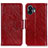 Custodia Portafoglio In Pelle Cover con Supporto N05P per Nothing Phone 2 Rosso