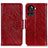 Custodia Portafoglio In Pelle Cover con Supporto N05P per OnePlus 10R 5G Rosso