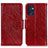 Custodia Portafoglio In Pelle Cover con Supporto N05P per OnePlus Nord CE 2 5G Rosso