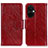 Custodia Portafoglio In Pelle Cover con Supporto N05P per OnePlus Nord CE 3 5G Rosso