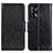 Custodia Portafoglio In Pelle Cover con Supporto N05P per Oppo A74 4G Nero