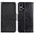 Custodia Portafoglio In Pelle Cover con Supporto N05P per Oppo F21 Pro 4G Nero