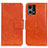 Custodia Portafoglio In Pelle Cover con Supporto N05P per Oppo Reno7 4G Arancione