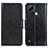 Custodia Portafoglio In Pelle Cover con Supporto N05P per Realme C21 Nero