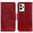 Custodia Portafoglio In Pelle Cover con Supporto N05P per Realme GT2 Pro 5G Rosso