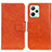 Custodia Portafoglio In Pelle Cover con Supporto N05P per Realme Narzo 50A Prime Arancione