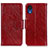 Custodia Portafoglio In Pelle Cover con Supporto N05P per Samsung Galaxy A03 Core Rosso