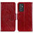 Custodia Portafoglio In Pelle Cover con Supporto N05P per Samsung Galaxy A05s Rosso