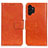 Custodia Portafoglio In Pelle Cover con Supporto N05P per Samsung Galaxy A13 4G Arancione
