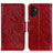 Custodia Portafoglio In Pelle Cover con Supporto N05P per Samsung Galaxy A13 4G Rosso