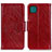 Custodia Portafoglio In Pelle Cover con Supporto N05P per Samsung Galaxy A22 5G Rosso