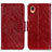 Custodia Portafoglio In Pelle Cover con Supporto N05P per Samsung Galaxy A22 5G SC-56B Rosso