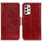 Custodia Portafoglio In Pelle Cover con Supporto N05P per Samsung Galaxy A53 5G Rosso