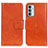 Custodia Portafoglio In Pelle Cover con Supporto N05P per Samsung Galaxy F23 5G Arancione