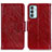 Custodia Portafoglio In Pelle Cover con Supporto N05P per Samsung Galaxy F23 5G Rosso