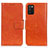 Custodia Portafoglio In Pelle Cover con Supporto N05P per Samsung Galaxy M02s Arancione