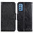 Custodia Portafoglio In Pelle Cover con Supporto N05P per Samsung Galaxy M52 5G Nero