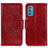 Custodia Portafoglio In Pelle Cover con Supporto N05P per Samsung Galaxy M52 5G Rosso