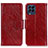 Custodia Portafoglio In Pelle Cover con Supporto N05P per Samsung Galaxy M53 5G Rosso