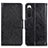 Custodia Portafoglio In Pelle Cover con Supporto N05P per Sony Xperia 10 IV Nero