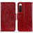 Custodia Portafoglio In Pelle Cover con Supporto N05P per Sony Xperia 10 IV SO-52C Rosso