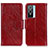 Custodia Portafoglio In Pelle Cover con Supporto N05P per Vivo Y74s 5G Rosso