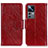 Custodia Portafoglio In Pelle Cover con Supporto N05P per Xiaomi Mi 12T 5G Rosso