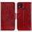 Custodia Portafoglio In Pelle Cover con Supporto N05P per Xiaomi POCO C3 Rosso