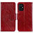 Custodia Portafoglio In Pelle Cover con Supporto N05P per Xiaomi Poco M5 4G Rosso