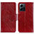 Custodia Portafoglio In Pelle Cover con Supporto N05P per Xiaomi Redmi Note 12 4G Rosso