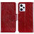 Custodia Portafoglio In Pelle Cover con Supporto N05P per Xiaomi Redmi Note 12 Explorer Rosso