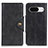 Custodia Portafoglio In Pelle Cover con Supporto N06P per Google Pixel 8 5G Nero