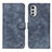 Custodia Portafoglio In Pelle Cover con Supporto N06P per Motorola Moto E32 Blu