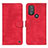 Custodia Portafoglio In Pelle Cover con Supporto N06P per Motorola Moto G Play Gen 2 Rosso