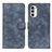 Custodia Portafoglio In Pelle Cover con Supporto N06P per Motorola MOTO G52 Blu