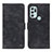 Custodia Portafoglio In Pelle Cover con Supporto N06P per Motorola Moto G60s Nero