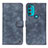 Custodia Portafoglio In Pelle Cover con Supporto N06P per Motorola Moto G71 5G Blu