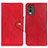 Custodia Portafoglio In Pelle Cover con Supporto N06P per Nokia C210 Rosso