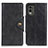 Custodia Portafoglio In Pelle Cover con Supporto N06P per Nokia C32 Nero