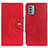 Custodia Portafoglio In Pelle Cover con Supporto N06P per Nokia G22 Rosso