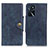 Custodia Portafoglio In Pelle Cover con Supporto N06P per Oppo A16s Blu