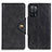 Custodia Portafoglio In Pelle Cover con Supporto N06P per Oppo A53s 5G Nero