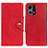 Custodia Portafoglio In Pelle Cover con Supporto N06P per Oppo F21 Pro 4G Rosso