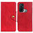 Custodia Portafoglio In Pelle Cover con Supporto N06P per Oppo Reno5 A Rosso